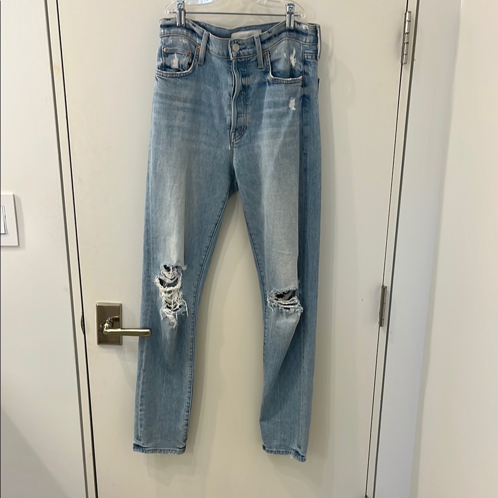 MOTHER Blue High Waisted Jeans - Size 27